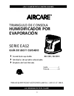 Preview for 21 page of Aircare EA12 SERIES Use And Care Manual