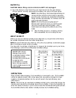 Preview for 5 page of Aircare EP9 500 Use And Care Manual