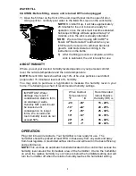 Preview for 5 page of Aircare EP9(R) 500 Use And Care Manual