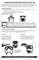 Preview for 2 page of Aircare ESSENTIALS OZARK Setup Manual And Owners Manual