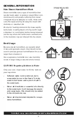 Preview for 5 page of Aircare ESSENTIALS OZARK Setup Manual And Owners Manual