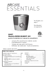 Preview for 13 page of Aircare ESSENTIALS OZARK Setup Manual And Owners Manual