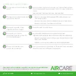 Preview for 8 page of Aircare ESSENTIALS PILLAR PU320DDWD-(EC) Manual