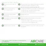 Preview for 16 page of Aircare ESSENTIALS PILLAR PU320DDWD-(EC) Manual