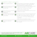 Preview for 24 page of Aircare ESSENTIALS PILLAR PU320DDWD-(EC) Manual