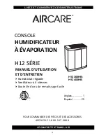 Preview for 13 page of Aircare H12 300HB Use And Care Manual