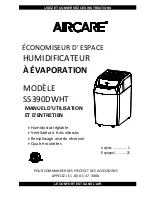 Preview for 11 page of Aircare SS390DWHT Use And Care Manual