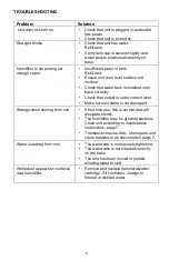 Preview for 9 page of Aircare SU320DWAL Use And Care Manual