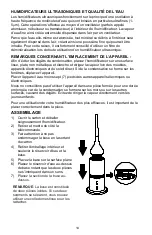 Preview for 14 page of Aircare SU320DWAL Use And Care Manual