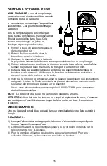 Preview for 15 page of Aircare SU320DWAL Use And Care Manual