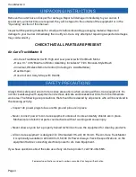 Preview for 4 page of Aircare TRUCKMASTER II Owner'S Manual