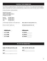 Preview for 21 page of AirClean systems POWDERSAFE AC794BE Operator'S Manual