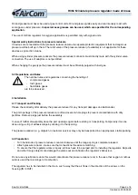 Preview for 2 page of AirCom R364 Series Operating Manual