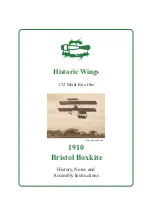 Aircraft in Miniature Limited Historic Wings Bristol Boxkite 1910 Assembly Instructions Manual предпросмотр