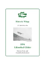 Aircraft in Miniature Limited Lilienthal Glider 1894 Assembly Instructions предпросмотр