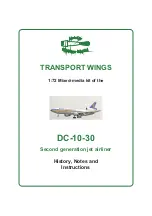 Aircraft in Miniature Limited TRANSPORT WINGS DC-10-30 KIT Instructions Manual предпросмотр