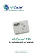 AirCycler FRV Installation & User Manual preview