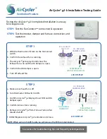 AirCycler g2-k Installation Testing Manual preview