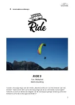 Preview for 8 page of AirDesign RIDE 3 Manual And Service Book