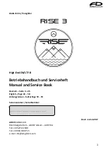 Preview for 2 page of AirDesign RISE 3 Manual And Service Book