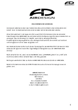 Preview for 5 page of AirDesign RISE 3 Manual And Service Book