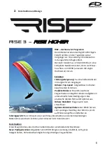 Preview for 7 page of AirDesign RISE 3 Manual And Service Book