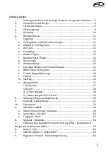 Preview for 3 page of AirDesign VOLT 2 Manual And Service Book