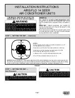 Aire-Flo 18 Installation Instructions Manual предпросмотр