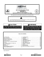 Aire-Flo 95AF2DF045V12B Installation Instructions Manual preview