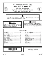 Preview for 1 page of Airease 95G2UHV Installation Instructions Manual