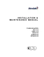 AIREDALE CFCUS 5-10 Installation & Maintenance Manual предпросмотр