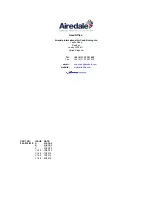 Preview for 30 page of AIREDALE CFCUS 5-10 Installation & Maintenance Manual