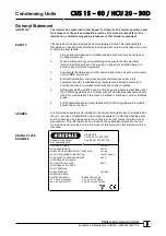 Предварительный просмотр 5 страницы AIREDALE CUS Series Installation & Maintenance