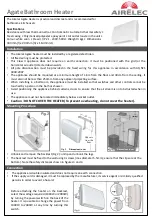 Preview for 1 page of Airelec Agate Quick Start Manual