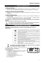 Предварительный просмотр 9 страницы Airelec Paris Digital A691571 User Manual And Installation Manual