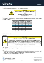 Предварительный просмотр 8 страницы AIREX AXR.URGN.1 Specification, Installation And Operation Manual