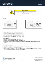 Предварительный просмотр 12 страницы AIREX AXR.URGN.1 Specification, Installation And Operation Manual