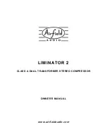 Предварительный просмотр 1 страницы Airfield Audio Liminator 2 Owner'S Manual