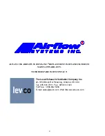 Preview for 2 page of Airflow Systems V410 Owner'S Manual