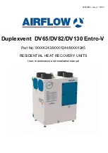 Preview for 1 page of Airflow 90001243 User, Maintenance And Installation Manual