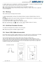 Preview for 13 page of Airflow 90001243 User, Maintenance And Installation Manual