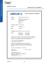 Предварительный просмотр 42 страницы Airflow Adroit DV245 Series Instruction Manual