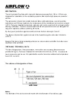 Предварительный просмотр 2 страницы Airflow AV 100 User Manual