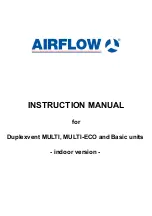 Preview for 1 page of Airflow Duplexvent MULTI Instruction Manual