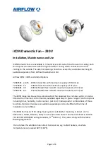 Preview for 2 page of Airflow iCON eco15 Installation And Operating Manual