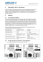 Предварительный просмотр 6 страницы Airflow PT-LE Operating Instructions Manual