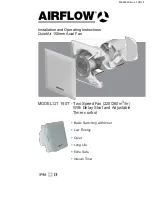 Preview for 1 page of Airflow QT 150T Installation And Operating Instructions Manual