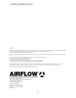 Preview for 16 page of Airflow QT 150T Installation And Operating Instructions Manual