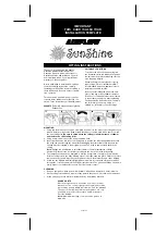 Предварительный просмотр 2 страницы Airflow SunShine 6600ATP Electricians' Wiring Instructions