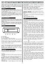 Предварительный просмотр 5 страницы AIRFORCE AFLIF53DSL Instruction On Mounting And Use Manual